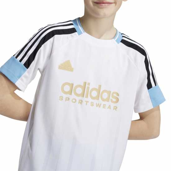 Adidas House Of Tiro Nation Pack T-Shirt Juniors Бяло/Синьо Детски тениски и фланелки