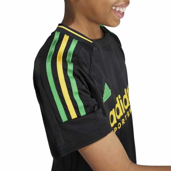 Adidas House Of Tiro Nation Pack T-Shirt Juniors Black/Gold Детски тениски и фланелки