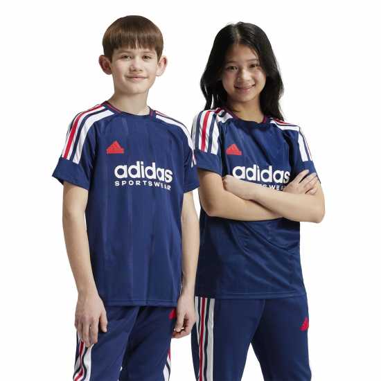 Adidas House Of Tiro Nation Pack T-Shirt Juniors Navy Детски тениски и фланелки