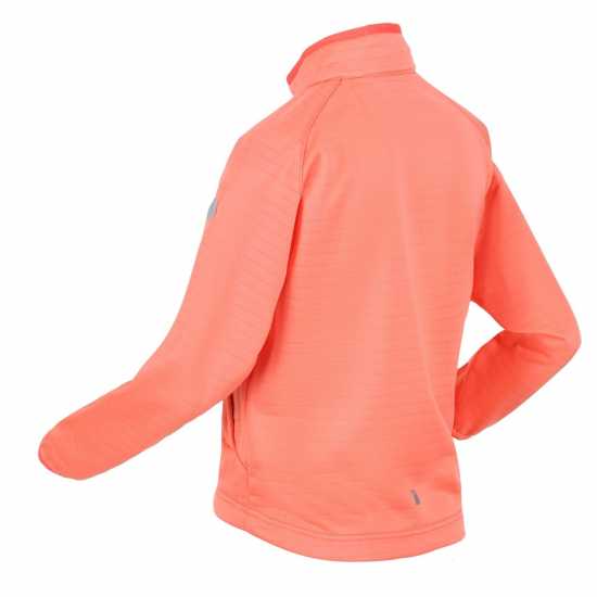 Regatta Шел Яке Junior Highton Lite Ii Softshell Jacket Fleece Unisex Kids Фузион Корал Детски полар