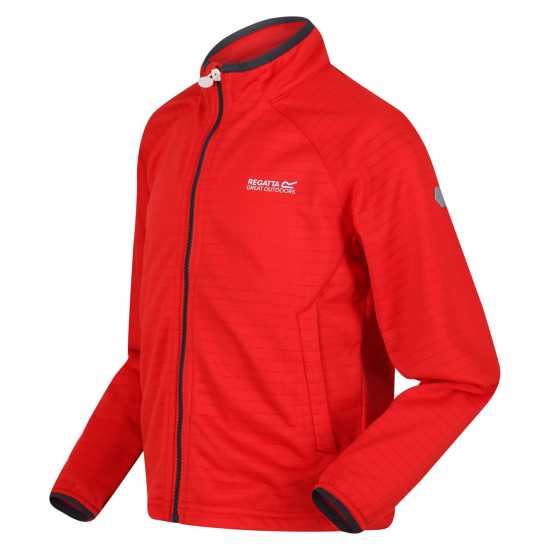 Regatta Шел Яке Junior Highton Lite Ii Softshell Jacket Fleece Unisex Kids Огнено червено Детски полар