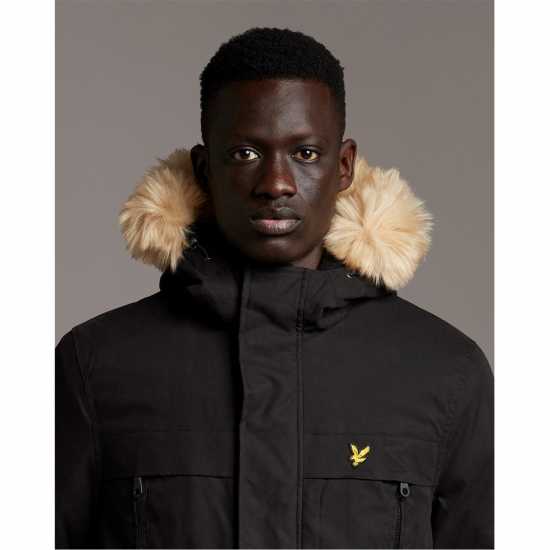 Lyle And Scott Мъжко Яке Полар And Scott Fleece Jacket Mens Z865 Черно небесно 