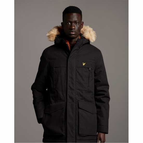 Lyle And Scott Мъжко Яке Полар And Scott Fleece Jacket Mens Z865 Черно небесно 