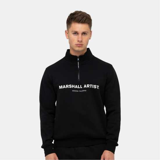 Marshall Artist Artist Stampa Quarter Zip Sweatshirt  