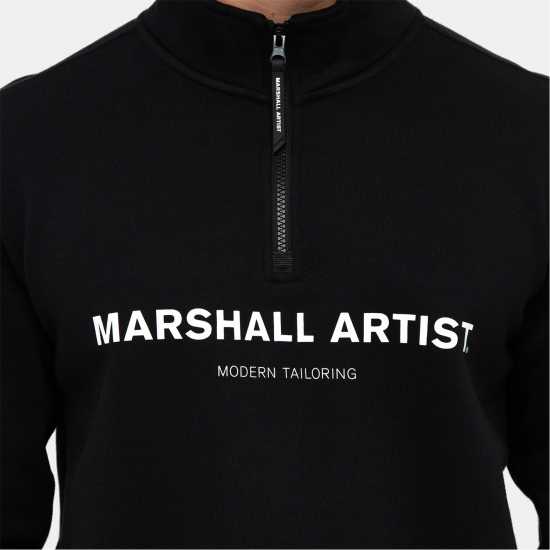 Marshall Artist Artist Stampa Quarter Zip Sweatshirt  