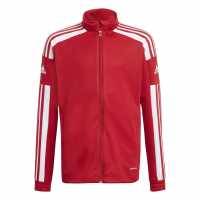 Adidas Детско Спортно Горнище Squadron Track Jacket Junior силно червено/бяло Футболни екипи за бягане