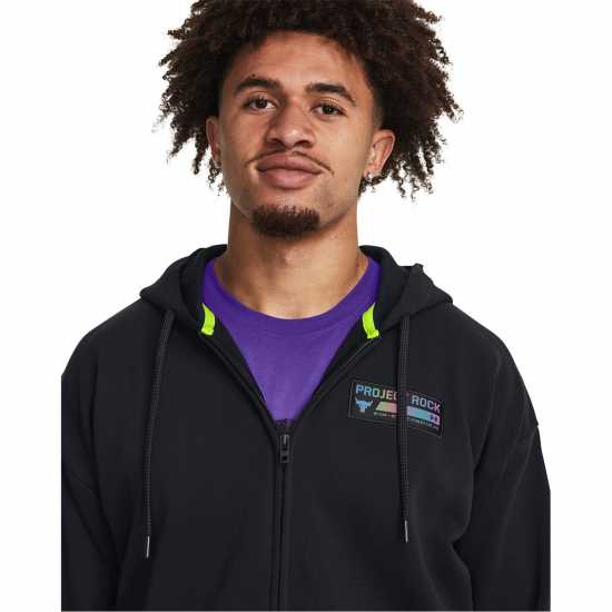 Under Armour Полар Мъже Armour Pjt Rock Hwt Terry Fz Fleece Mens Черно Мъжки полар