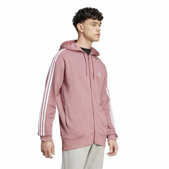 Adidas Essentials French Terry 3-Stripes Zip Hoodie Mens  