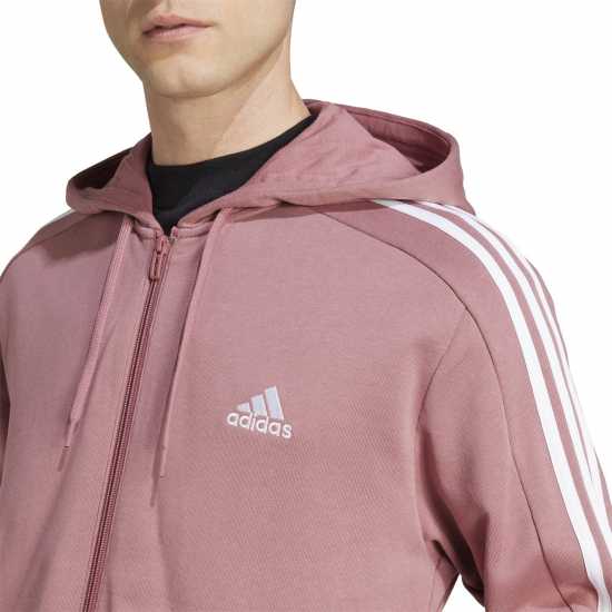 Adidas Essentials French Terry 3-Stripes Zip Hoodie Mens  