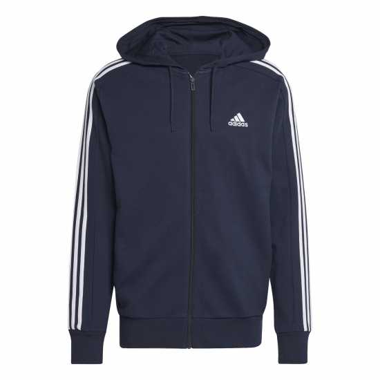 Adidas Essentials French Terry 3-Stripes Zip Hoodie Mens  Футболни екипи за бягане