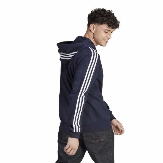 Adidas Essentials French Terry 3-Stripes Zip Hoodie Mens  Футболни екипи за бягане