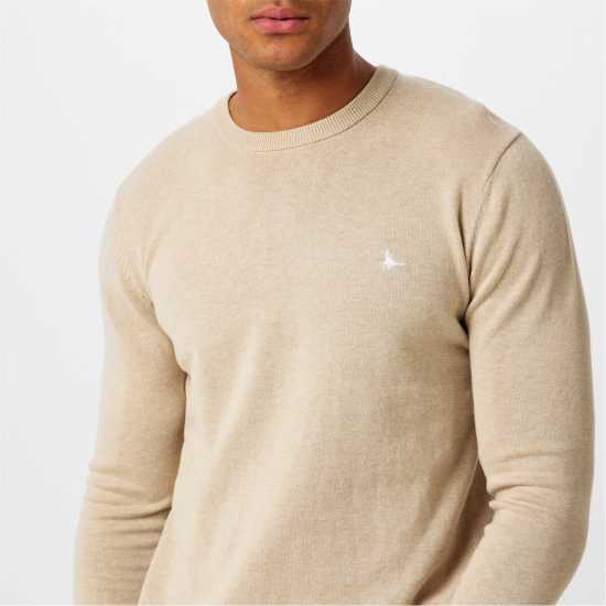 Jack Wills Seabourne Crew Neck Logo Jumper Камък 