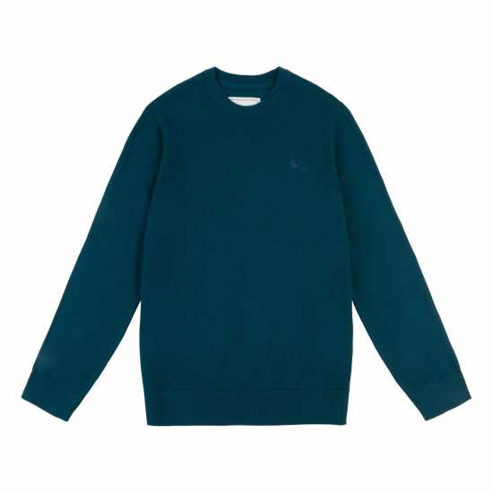 Jack Wills Seabourne Crew Neck Logo Jumper Отразяващо Езеро Мъжки пуловери и жилетки