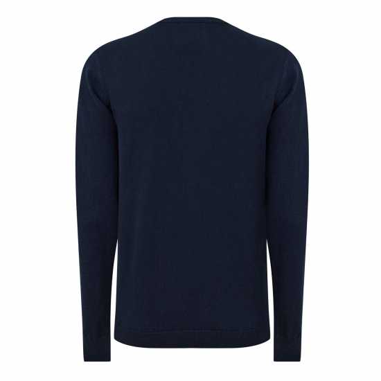 Jack Wills Seabourne Crew Neck Logo Jumper Морска синьо Мъжки пуловери и жилетки