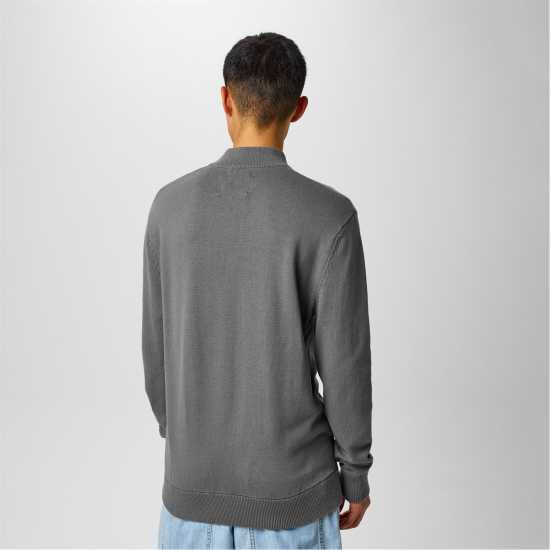 Пуловер С Цип Jack Wills Funnel Neck Half Zip Jumper Сланина 