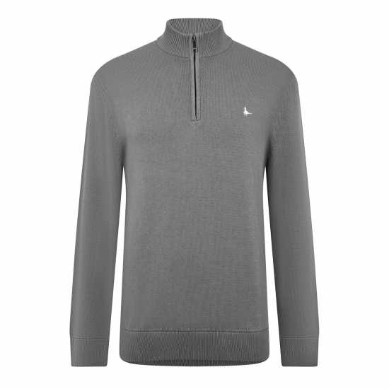 Пуловер С Цип Jack Wills Funnel Neck Half Zip Jumper Сланина 