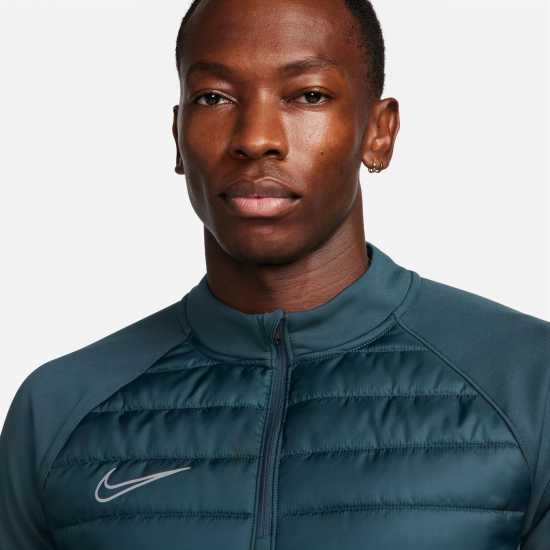 Nike Academy Winter Warrior Men's Therma-FIT 1/2-Zip Global Football Top Дълбока джунгла 