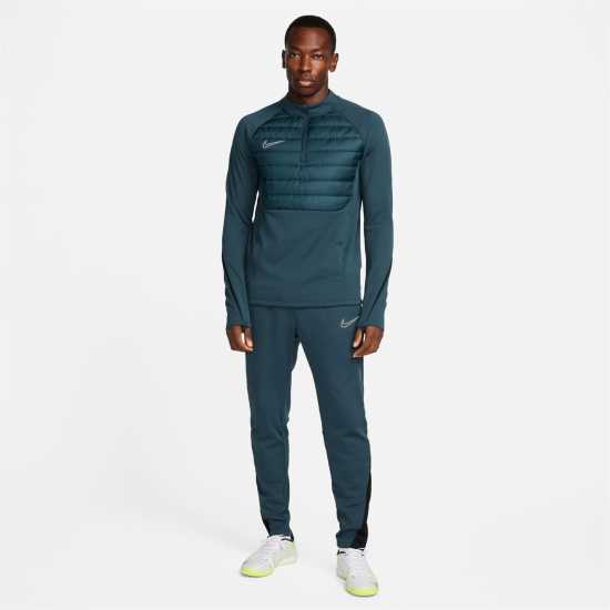 Nike Academy Winter Warrior Men's Therma-FIT 1/2-Zip Global Football Top Дълбока джунгла 