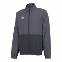 Umbro Мъжко Спортно Горнище Woven Track Jacket Mens Carbon/Black Футболни екипи за бягане