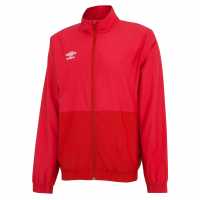 Umbro Мъжко Спортно Горнище Woven Track Jacket Mens Vermillion/Red Футболни екипи за бягане