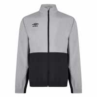 Umbro Мъжко Спортно Горнище Woven Track Jacket Mens Hgh Rise/Carbon Футболни екипи за бягане