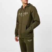 Jack Wills Graphic Zip Hoodie Лист 