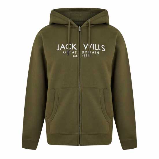 Jack Wills Graphic Zip Hoodie Лист 