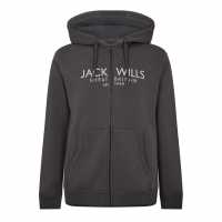 Jack Wills Graphic Zip Hoodie Сланина 