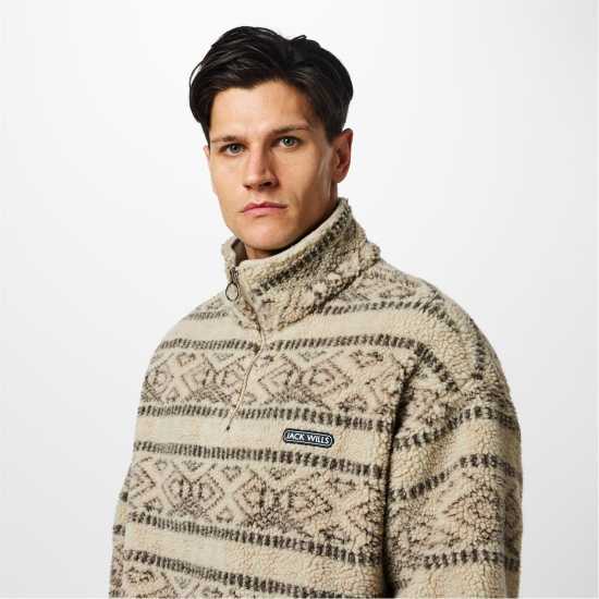 Jack Wills Fairisle Borg Fleece  