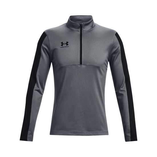 Under Armour Challenger Half Zip Midlayer Mens Gray / Black Мъжко облекло за едри хора