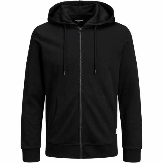 Jack And Jones Basic Zip Up Hoodie Черно Мъжки полар