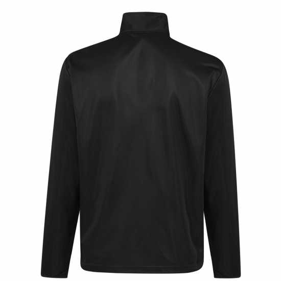 Lonsdale Мъжко Спортно Горнище 2S Quarter Zip Track Top Mens Черно Mens Big and Tall