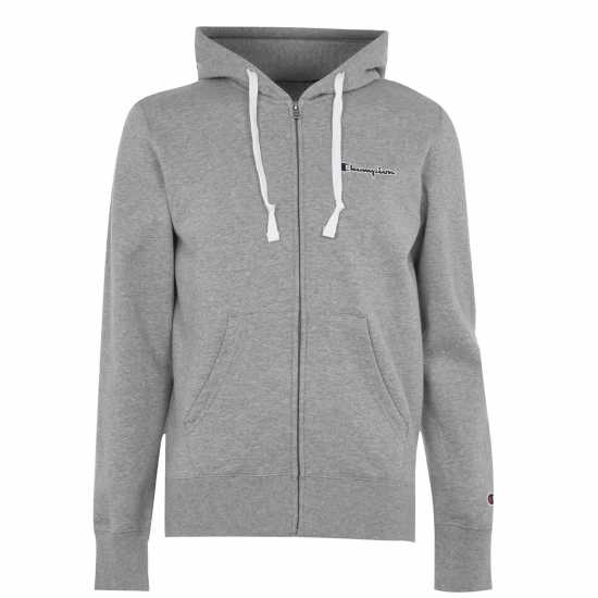 Champion Full Zip Logo Hoodie Сиво EM031 Мъжки полар