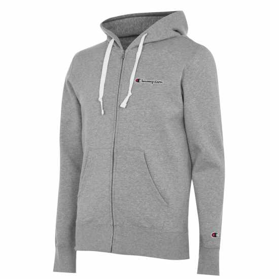 Champion Full Zip Logo Hoodie Сиво EM031 Мъжки полар