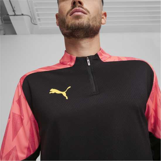 Puma 1/4-Zip Top Черно Пума Футболни тренировъчни горнища