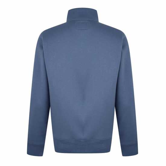 Jack Wills Barchester Quarter Zip Sweatshirt Винтажно индиго Мъжки полар