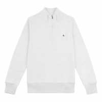 Jack Wills Barchester Quarter Zip Sweatshirt Light Ash Mrl Мъжки полар