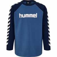 Hummel T-Shirt L/s Jn51 Морска синьо Детски тениски и фланелки