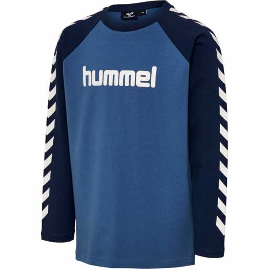 Hummel T-Shirt L/s Jn51 Морска синьо Детски тениски и фланелки