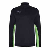 Puma Finesse Performance Quarter Zip Drill Top Mens Тъмносин/Ябълка 