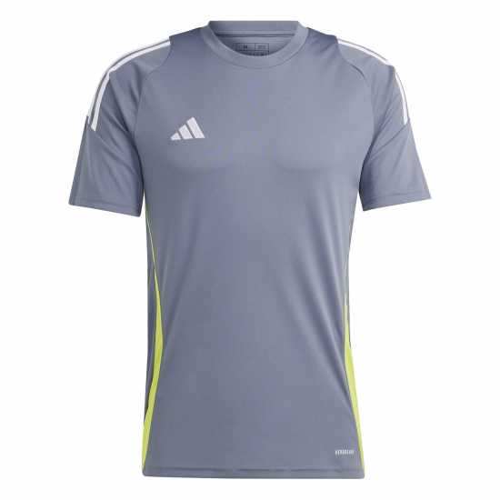 Adidas Мъжка Риза Tiro 24 Training T-Shirt Mens Оникс/Бяло/Жълто 