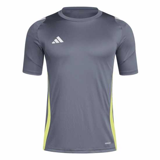 Adidas Мъжка Риза Tiro 24 Training T-Shirt Mens Оникс/Бяло/Жълто 