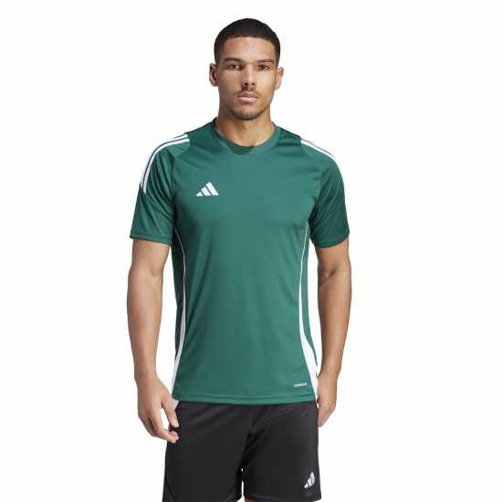 Adidas Мъжка Риза Tiro 24 Training T-Shirt Mens Тъмно зелено/Бяло 