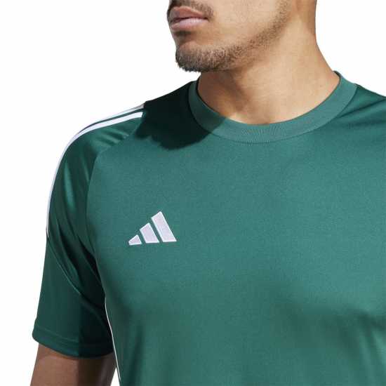 Adidas Мъжка Риза Tiro 24 Training T-Shirt Mens Тъмно зелено/Бяло 