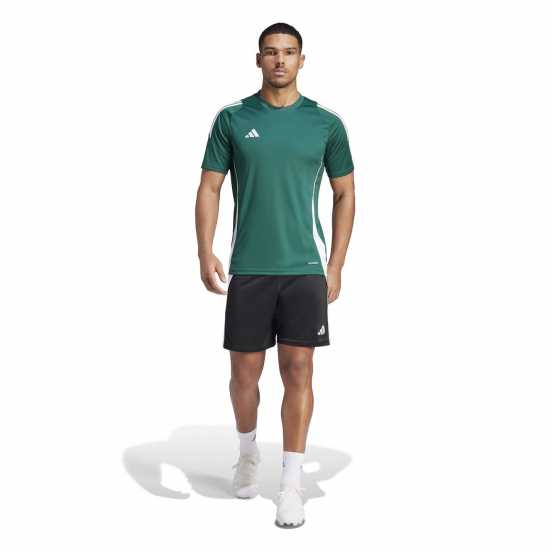 Adidas Мъжка Риза Tiro 24 Training T-Shirt Mens Тъмно зелено/Бяло 