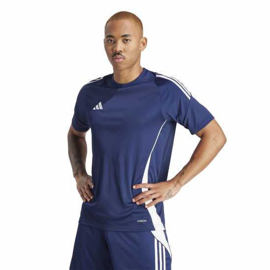 Adidas Мъжка Риза Tiro 24 Training T-Shirt Mens Отбор Нви/Бял 