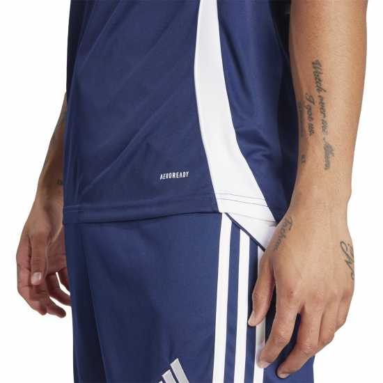 Adidas Мъжка Риза Tiro 24 Training T-Shirt Mens Отбор Нви/Бял 