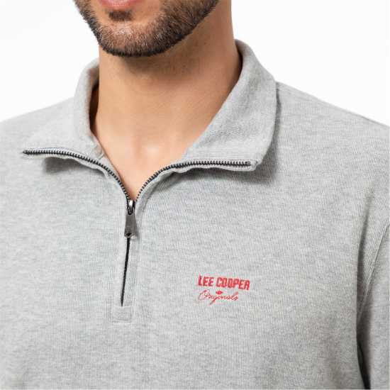 Lee Cooper C Quarter Zip Сиво 