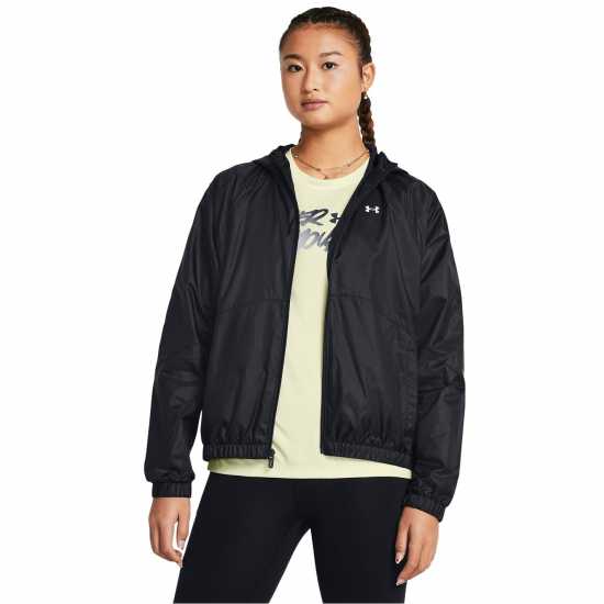 Under Armour Rival Sport Windbreaker Women's Черно/бяло Дамски грейки