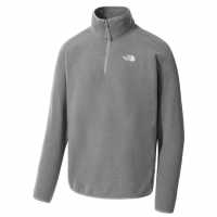 Мъжки Полар С Цип The North Face Tnf 100 Glacier Quarter Zip Fleece Mens DYY среден сив Мъжки полар